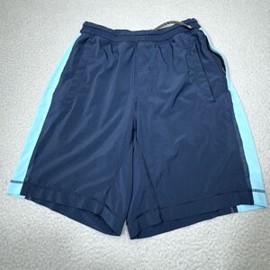 Lululemon Shorts Men‎ Small Pace Breaker Blue 2 ToneLined Casual Gym Run Casual